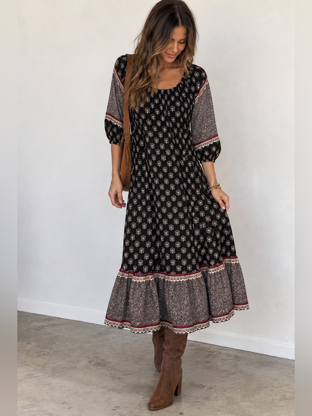 Handmade Vintage Peasant Dress M